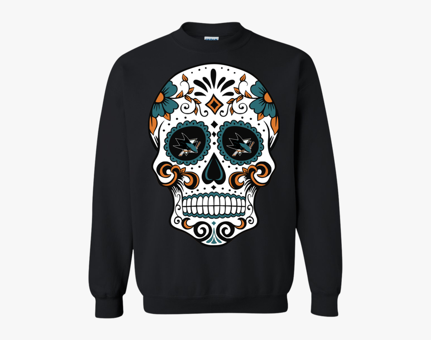 San Jose Sharks Png San Jose Sharks Sugar Skull T Shirt - St Louis Blues Skull, Transparent Png, Free Download