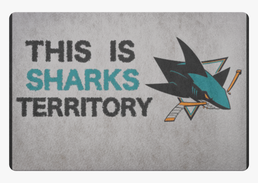 San Jose Sharks Welcome Doormat Hockey Decor Sports, HD Png Download, Free Download