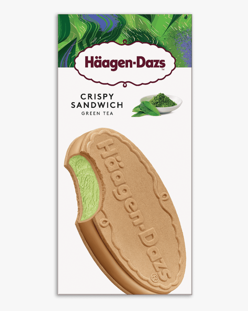 Green-tea Crispy Sandwich Sh - Haagen Dazs Crispy Sandwich Greentea, HD Png Download, Free Download