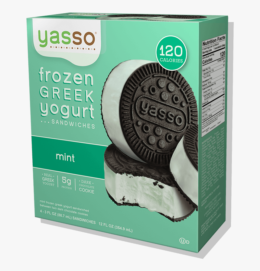 Yasso Sandwich Mintmint - Mint Chocolate Chip Ice Cream Yasso, HD Png Download, Free Download