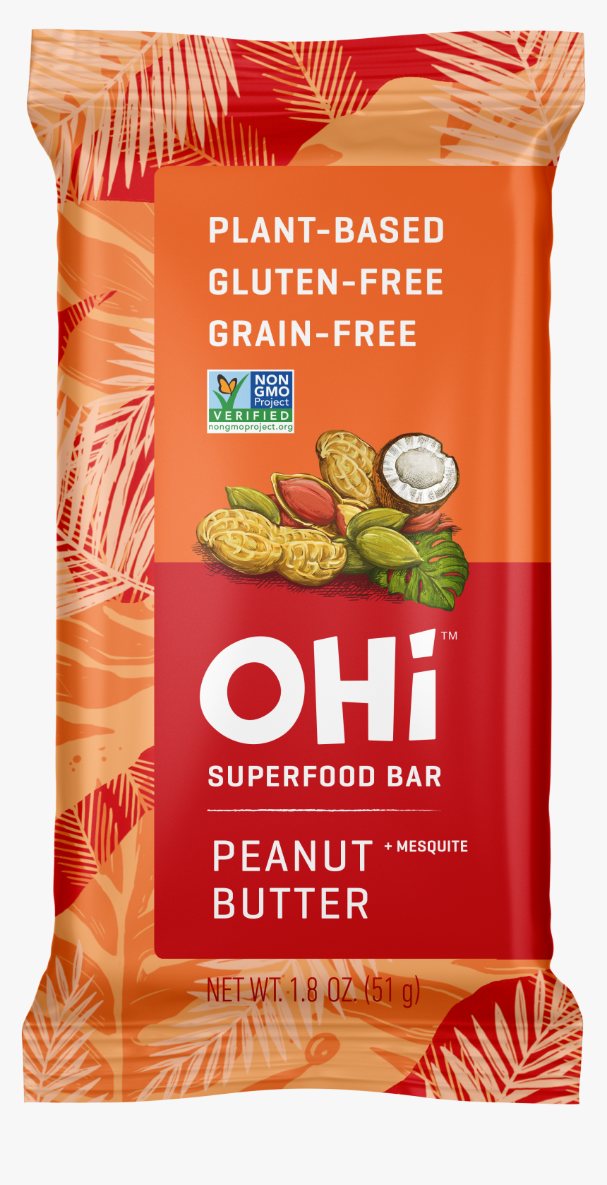 Peanut Butter Mesquite Superfood Bar - Ohi Superfood Bar, HD Png Download, Free Download