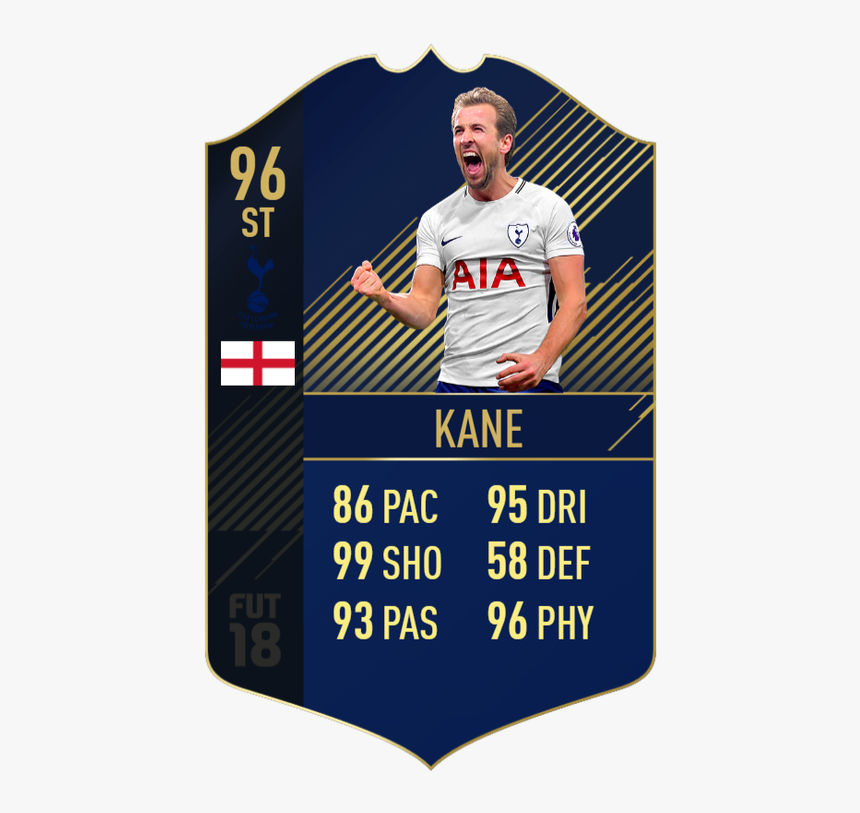 A Real Life Size Fut Card Of Harry Kane With Diverse - Ronaldo Cards Fifa 20, HD Png Download, Free Download