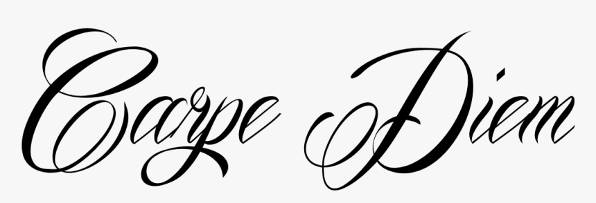 Thumb Image - Script Carpe Diem Tattoo Designs, HD Png Download, Free Download