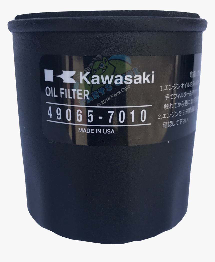 Kawasaki® Oil Filter 49065-7010
side View - Kawasaki, HD Png Download, Free Download