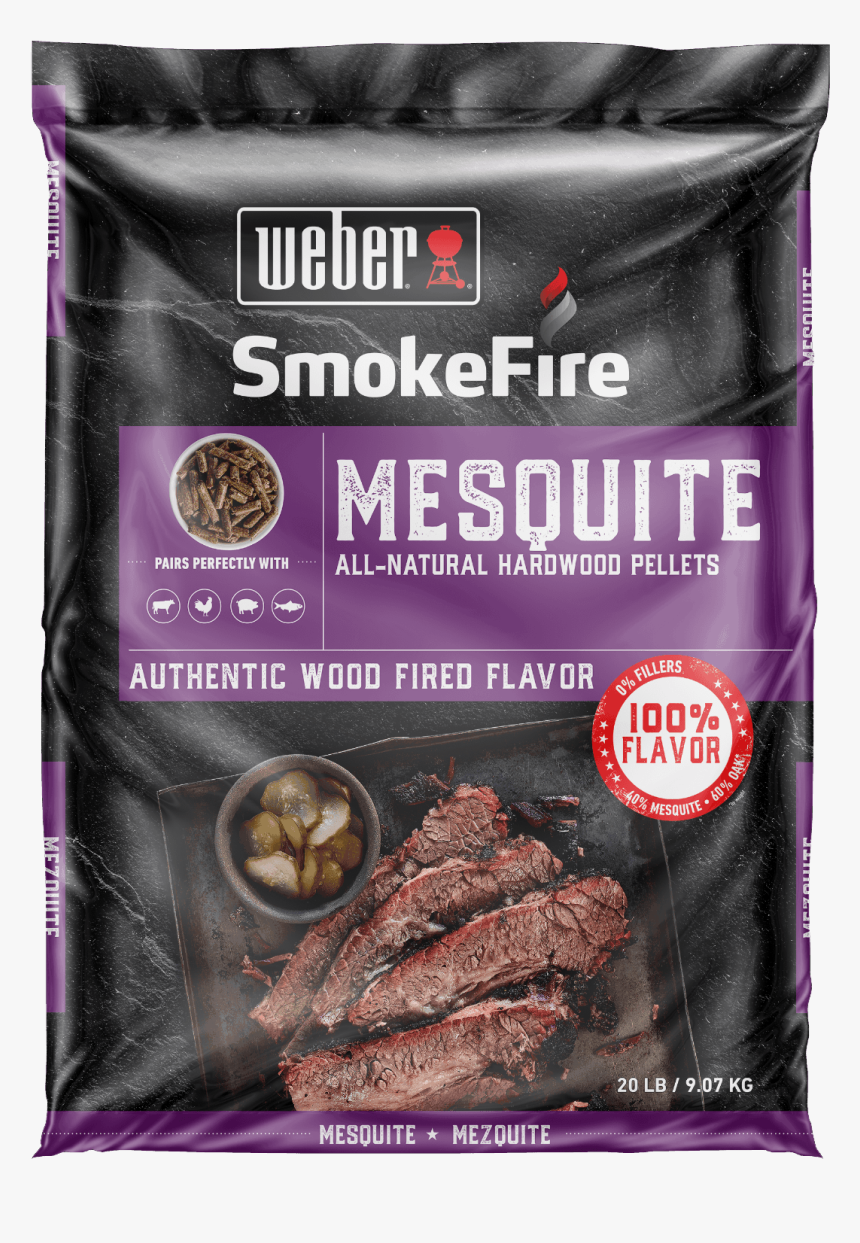 Mesquite All-natural Hardwood Pellets View - Weber Grill, HD Png Download, Free Download
