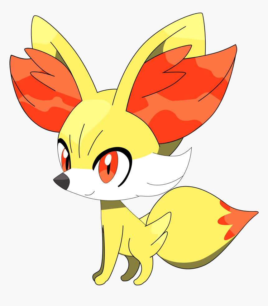 Fennekin Png , Png Download - Yellow White Red Pokemon, Transparent Png, Free Download