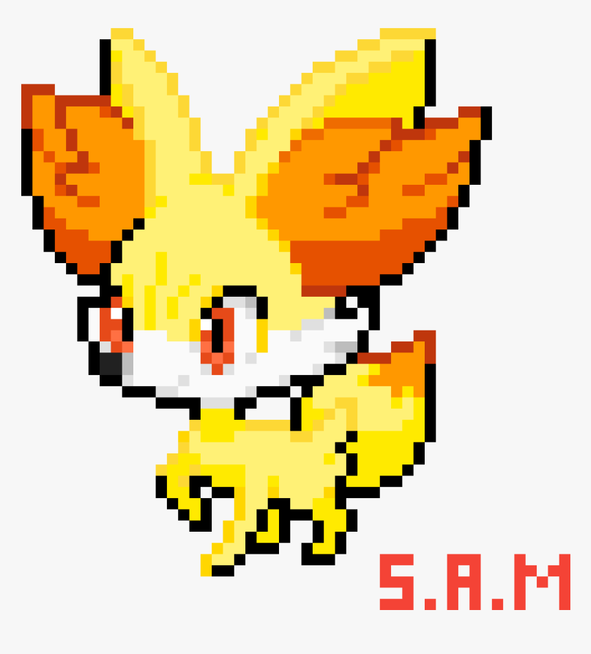 Transparent Fennekin Png - Tamagotchi Pixel Art Gif, Png Download, Free Download