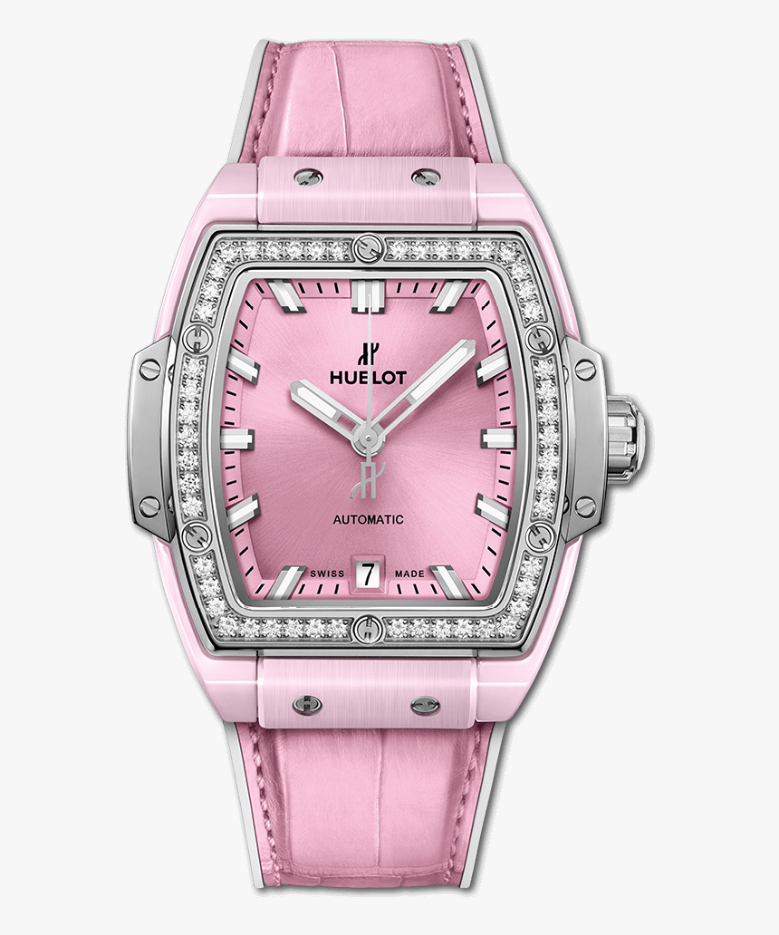 Spirit Of Big Bang Pink Ceramic Titanium Diamonds - Hublot Spirit Of Big Bang Pink, HD Png Download, Free Download