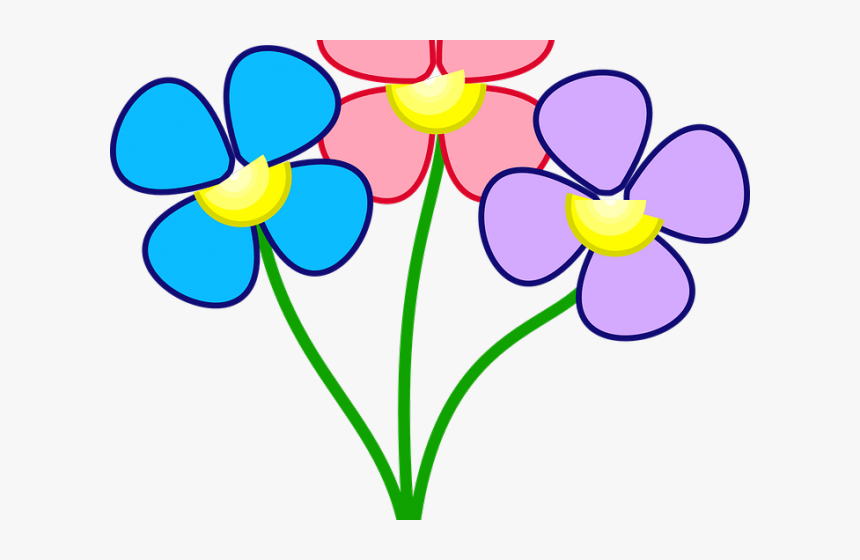 Buttercup Clipart Flower Head - Flowers Color Picture Cartoon, HD Png Download, Free Download