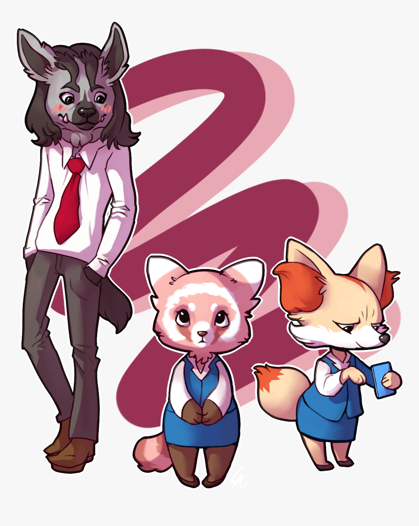 Kitten Cat Cat Cartoon Mammal Small To Medium Sized - Aggretsuko Cat, HD Png Download, Free Download