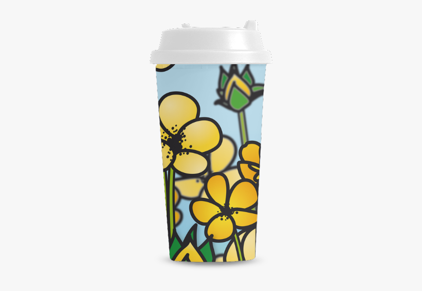 Buttercup Flower Field Yellow Floral Arrangement Double - Ceramic, HD Png Download, Free Download