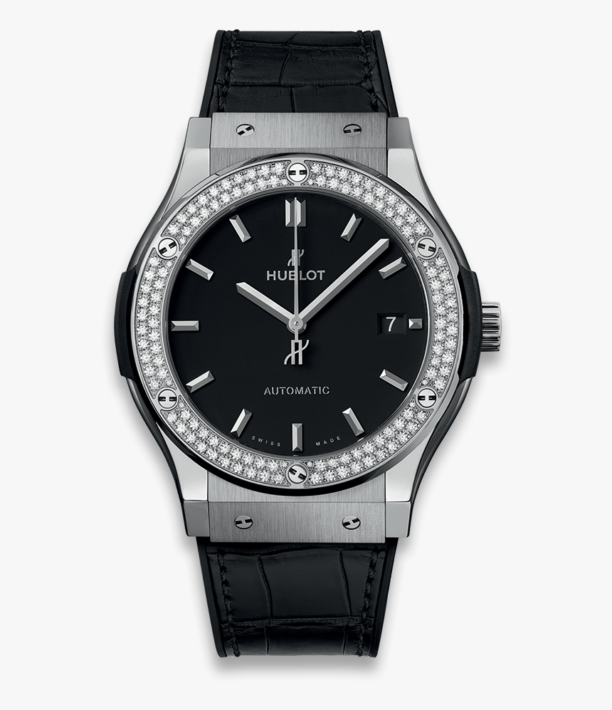 Classic Fusion Titanium Diamonds - Hublot Watch Classic Fusion, HD Png Download, Free Download