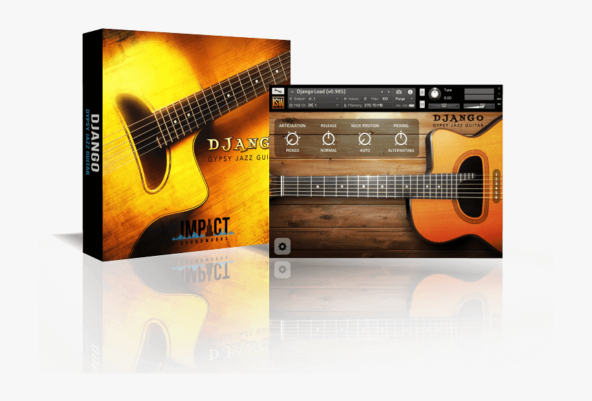 Impact Soundworks Django Gypsy Jazz Guitar Kontakt, HD Png Download, Free Download