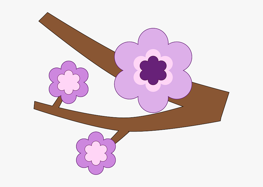 Branch, Flower, Nature, Purple, Spring, Tree, Twig - Rama De Buho Png, Transparent Png, Free Download