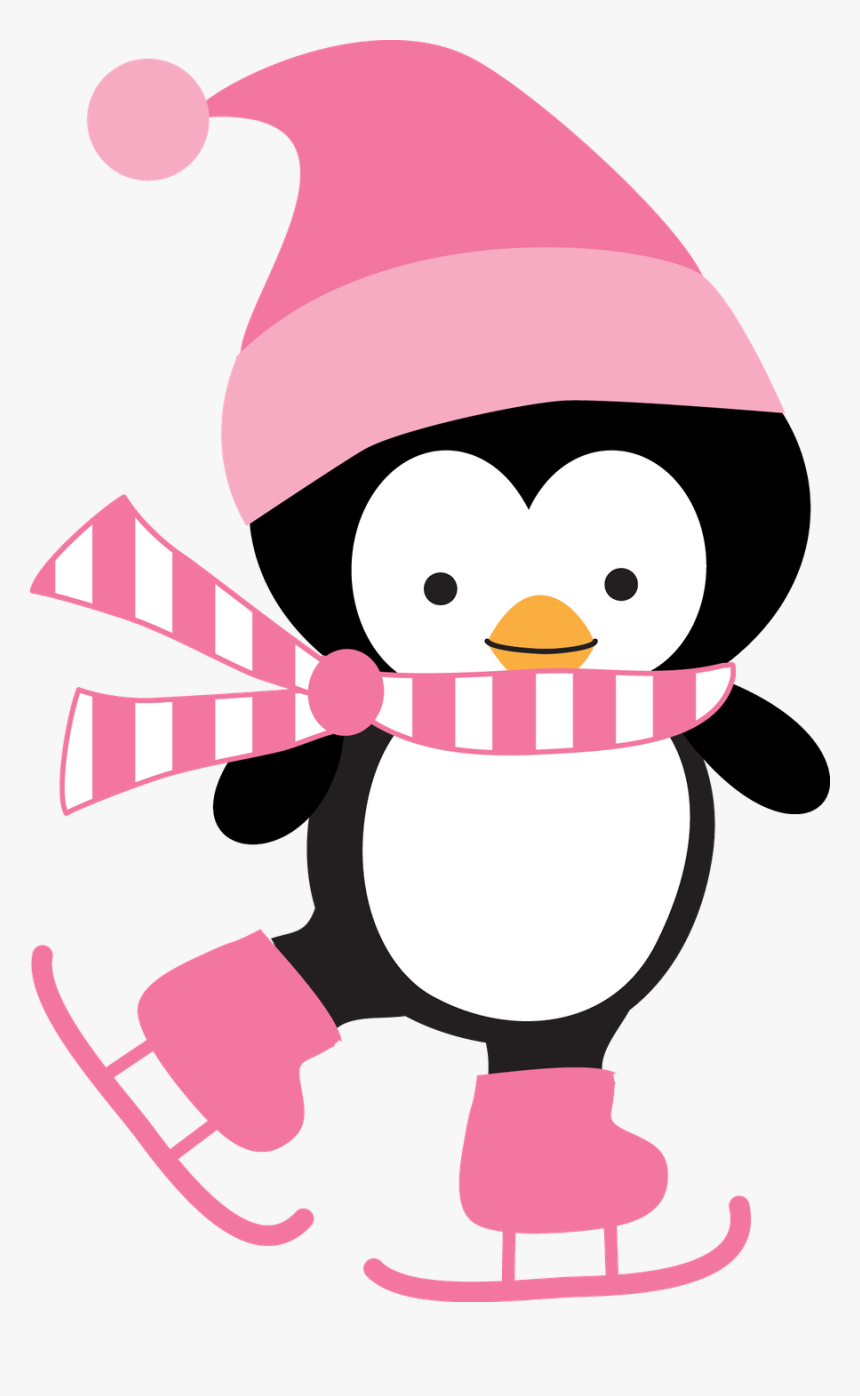 Penguin Ice Skating Clip Art, HD Png Download, Free Download