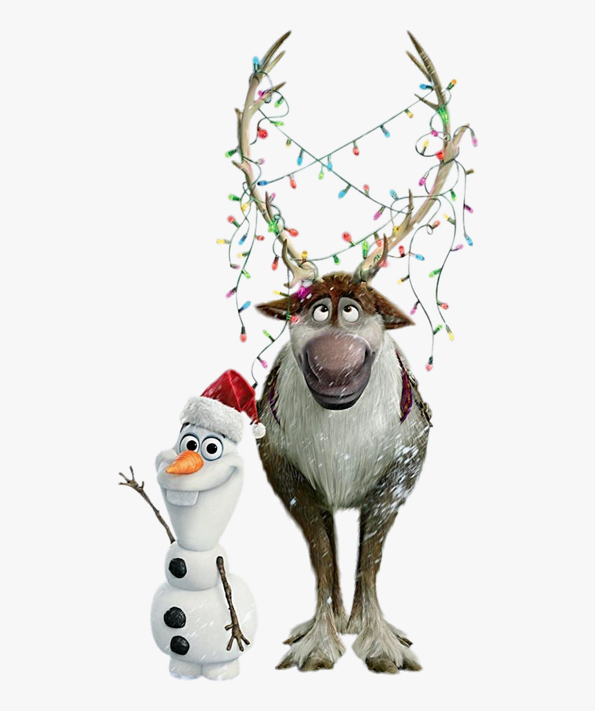 Frozen Olaf And Sven Ready For Christmas - Sven Frozen Png, Transparent Png, Free Download