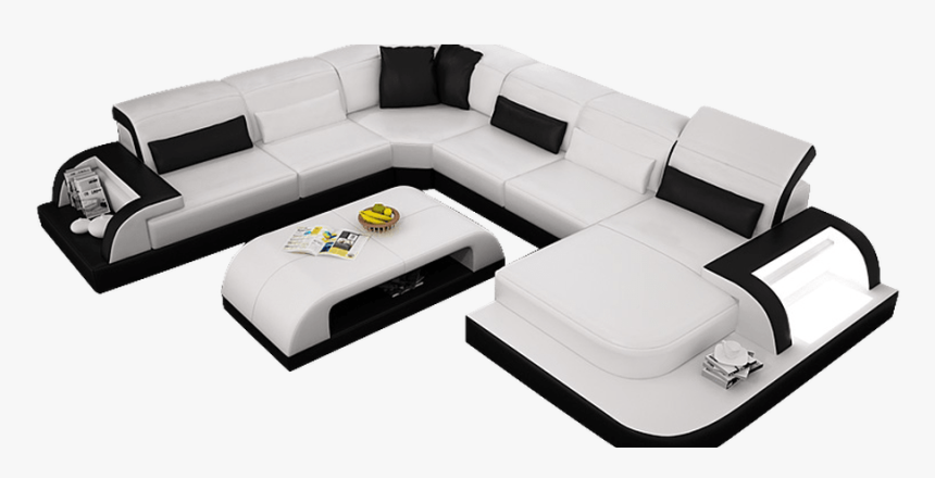 Sofa Top View Transparent, Waves Sectional Sofa Media - Modern Sofa Set, HD Png Download, Free Download