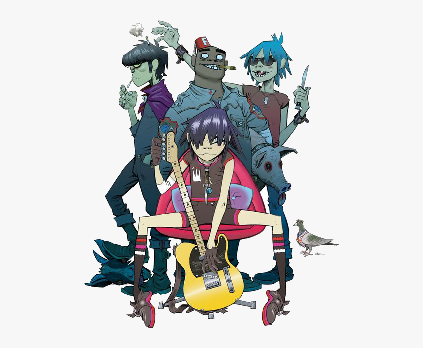 Gorillaz, 2d, And Murdoc Image - Gorillaz Artwork Jamie Hewlett, HD Png Download, Free Download