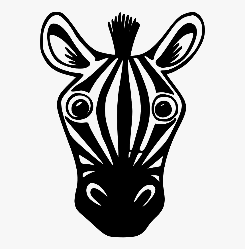 How To Draw A Zebra Face Step By Step Choice Image - Easy Zebra Face Drawing, HD Png Download, Free Download