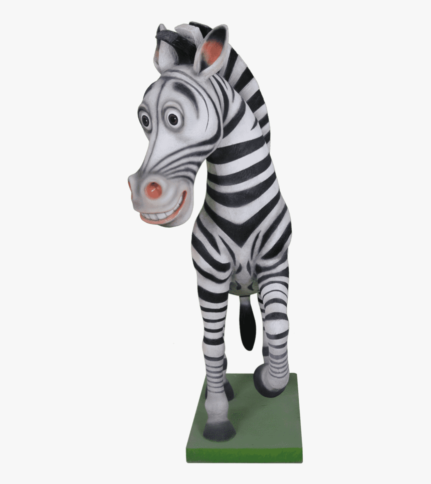 Zebra Cartoon Statue, HD Png Download, Free Download