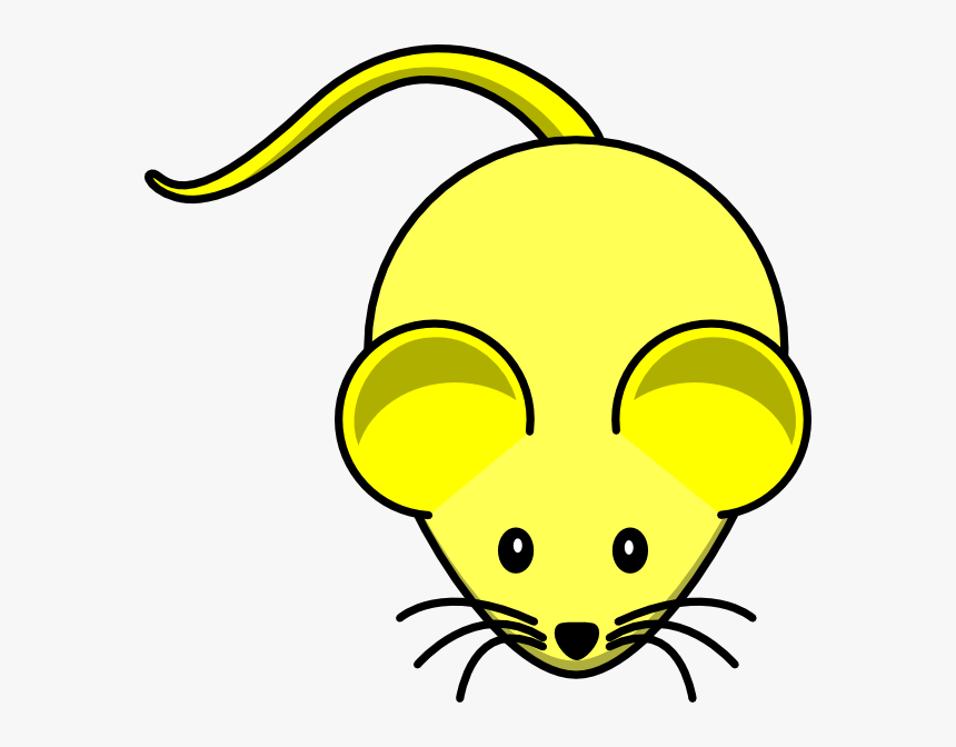 Yellow Crayon Clipart Mouse Clip Art Vector , Png Download - Clip Art Mouse, Transparent Png, Free Download