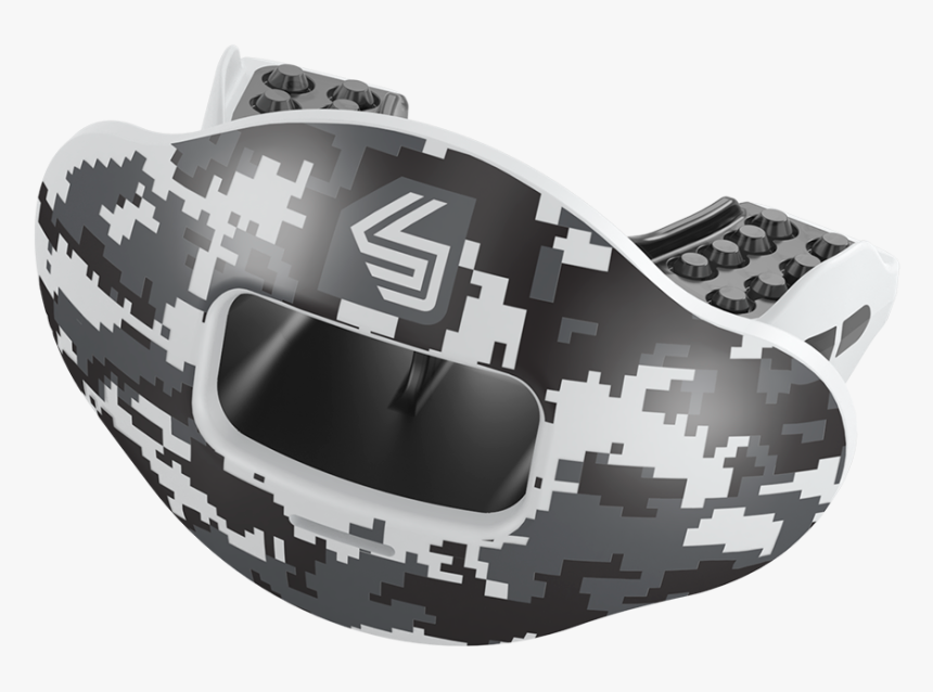 Black Camo Max Airflow Football Mouthguard "
 Class= - Sport Fit Mouthguard Shock Doctor, HD Png Download, Free Download