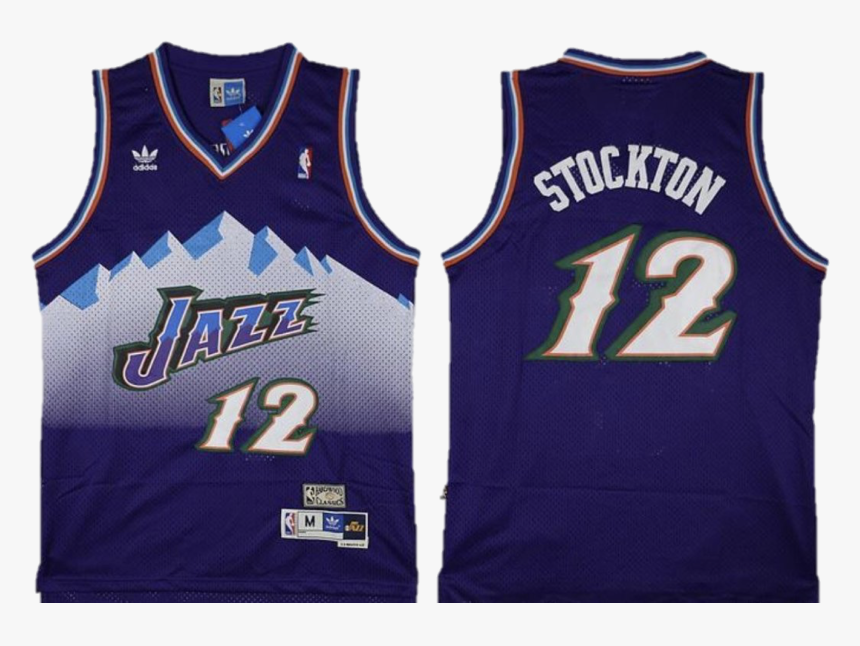 Image Of John Stockton Utah Jazz Hardwood Classic Jersey - Throwback Utah Jazz Jerseys, HD Png Download, Free Download