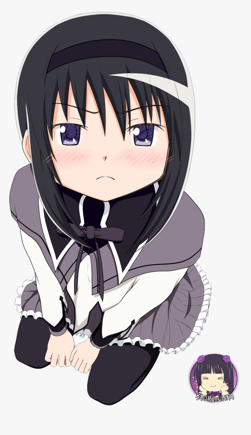 Png-akemi Homura // Mahou Shoujo Madoka Magica - Cartoon, Transparent Png, Free Download