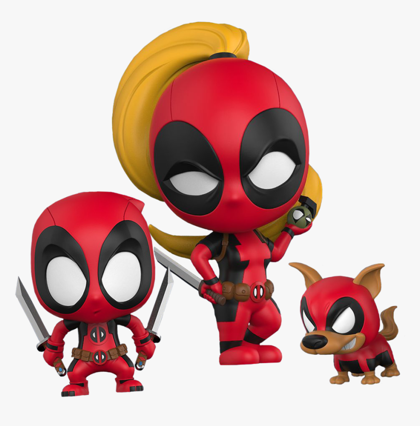 Lady Deadpool, Kidpool & Dogpool Cosbaby Hot Toys Bobble - Lady Deadpool Funko Pop, HD Png Download, Free Download