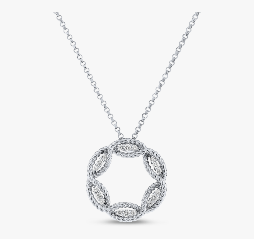 Roberto Coin New Barocco Diamond Circle Pendant"

 - Locket, HD Png Download, Free Download