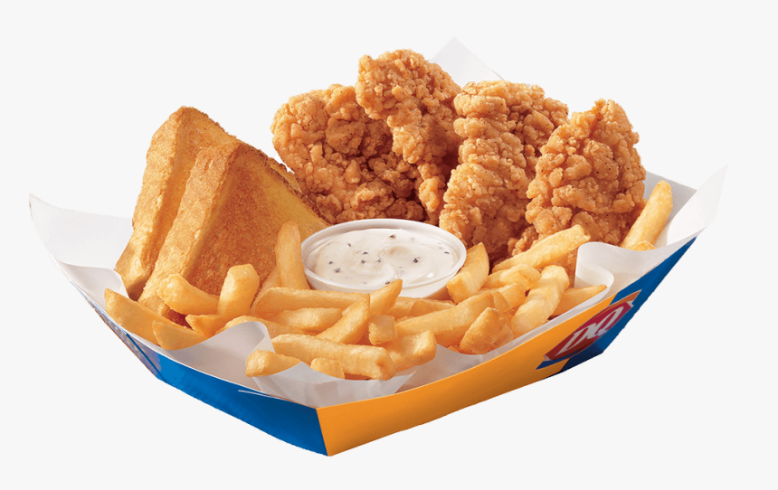 Dairy Queen Chicken Strips Basket - Dq Chicken Strip Basket, HD Png Download, Free Download