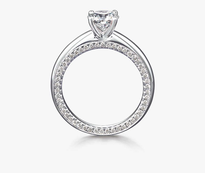 Shimansky Circle Of Love Engagement Ring - Platinum, HD Png Download, Free Download