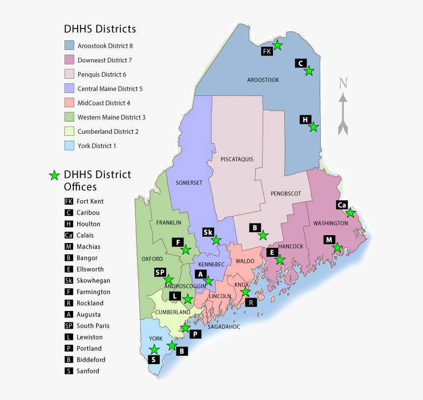Dhhs District Map - Atlas, HD Png Download, Free Download