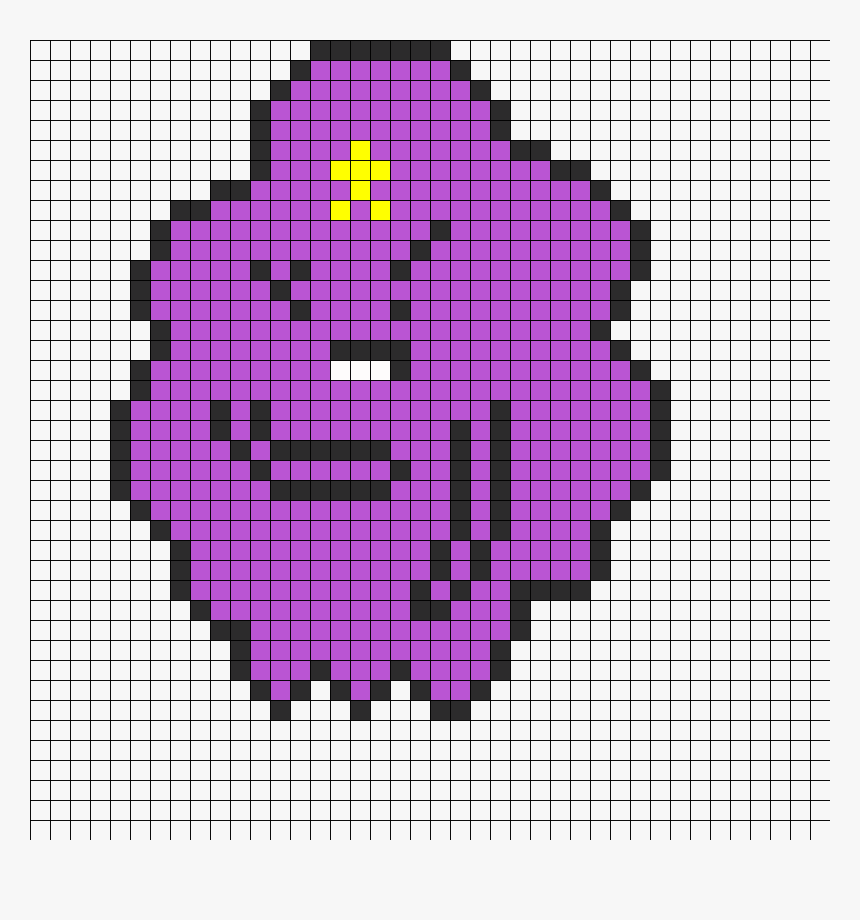 Lumpy Space Princess Perler Bead Pattern / Bead Sprite - Pixel Art Adventure Time, HD Png Download, Free Download