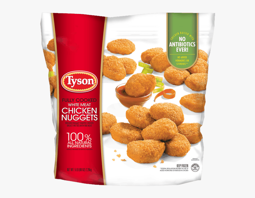Tyson Fully Cooked Chicken Nuggets - Tyson Chicken Nuggets 5 Lbs, HD Png Download, Free Download