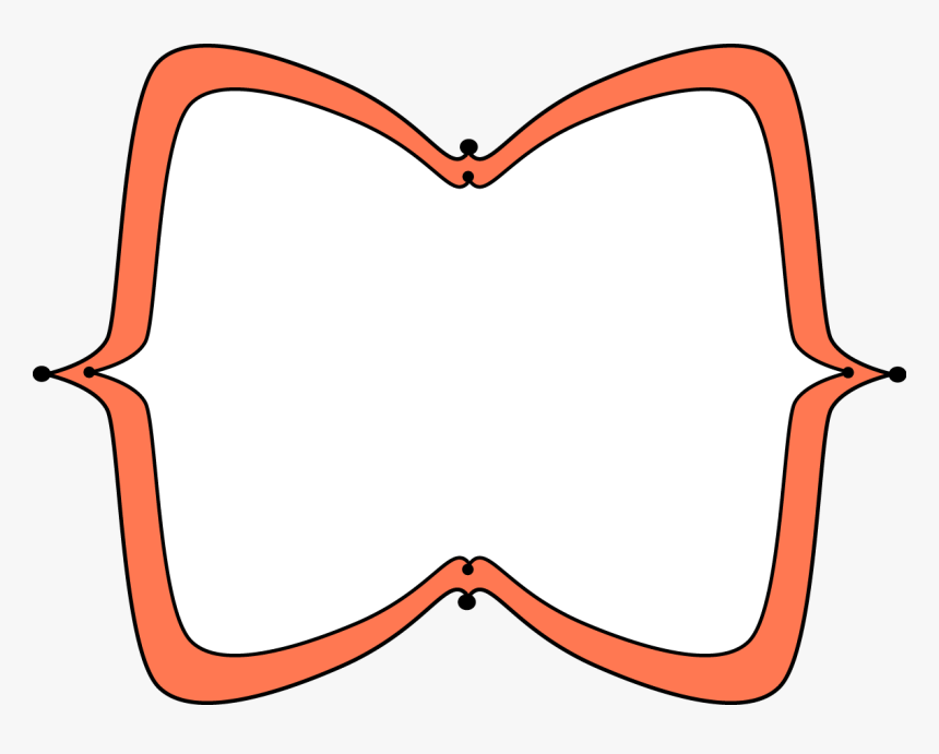 Orange Wide Pointy Frame - Red Label Frame Png, Transparent Png, Free Download