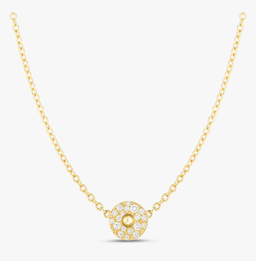 Roberto Coin Pois Moi Diamond Circle Necklace In 18k - Pendant, HD Png Download, Free Download