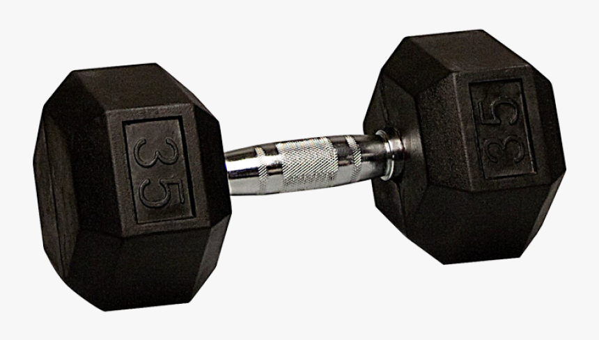 Hantel Png Image - 50 Lbs Rubber Hex Dumbbells, Transparent Png, Free Download