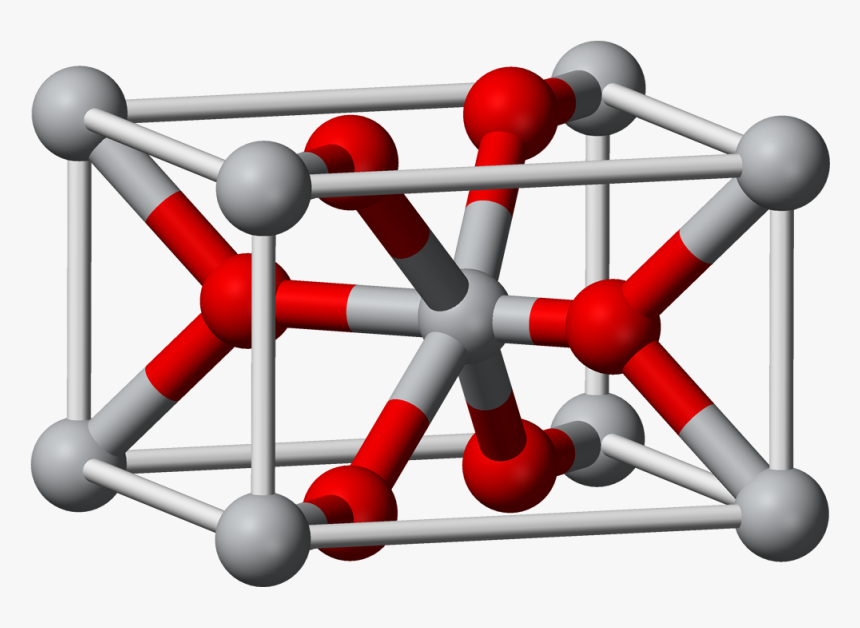 Rutile Unit Cell 3d Balls - Rutile Titanium Dioxide Structure, HD Png Download, Free Download