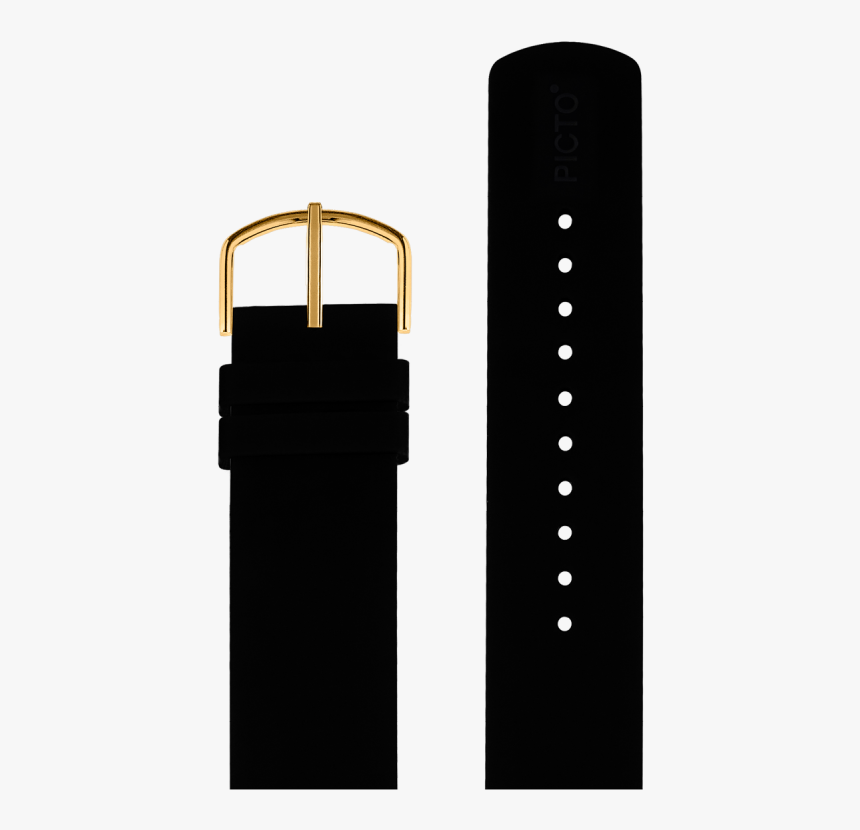 Black Silicone Strap, 20 Mm - Strap, HD Png Download, Free Download