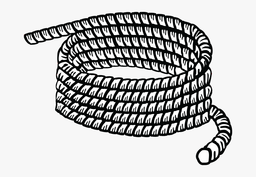 Rope Clipart Png - Rope Clipart Black And White, Transparent Png, Free Download