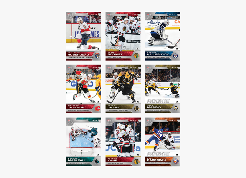 Nhl Topps Now® 9-sticker Pack - College Ice Hockey, HD Png Download, Free Download