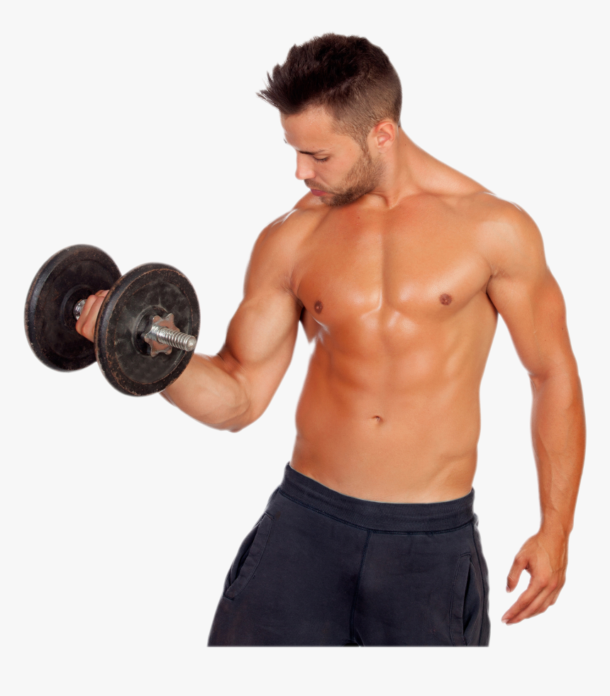 Fitness Png - Guy Lifting Weights, Transparent Png, Free Download