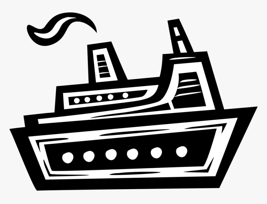 Transparent Cruise Ship Clipart Black And White, HD Png Download, Free Download