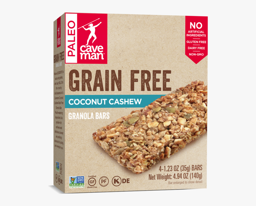 Caveman Grain Free Granola Bars, HD Png Download, Free Download