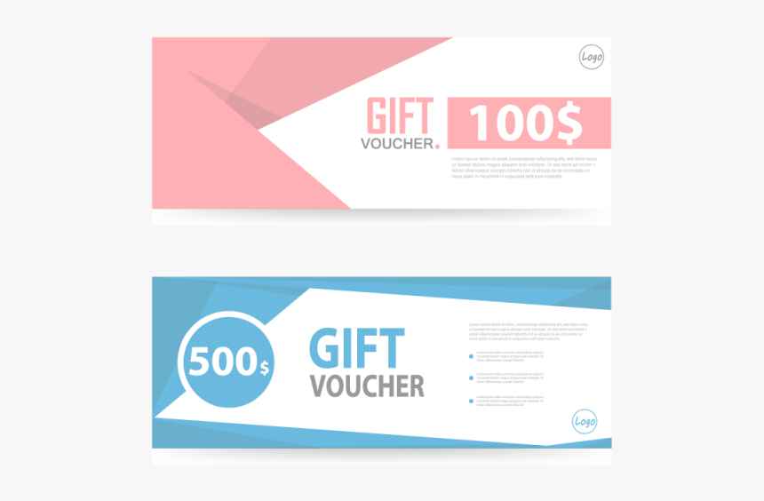 Clip Art Colorful Voucher Template With - Gift Voucher Template Png, Transparent Png, Free Download