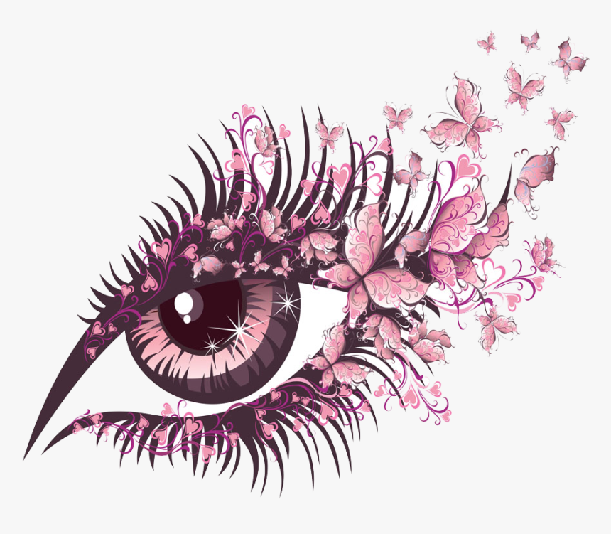 #eyes #eye #seeing #looking #butterflies #butterfly - Eyelash Vector Png, Transparent Png, Free Download