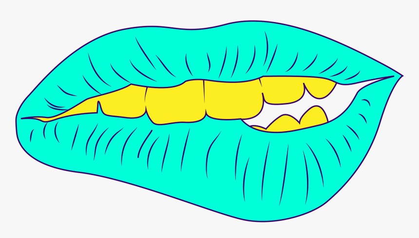 Bite, Lips, Teeth, Sexual, Sexy, Mouth - Illustration, HD Png Download, Free Download