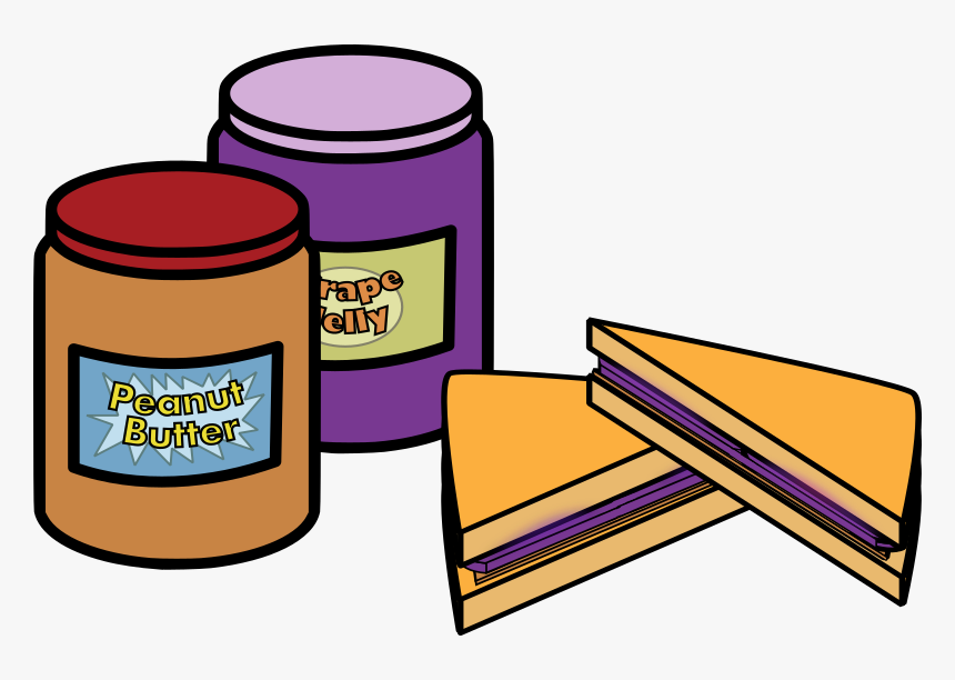 Peanut Butter And Jelly - Clip Art Peanut Butter And Jelly, HD Png Download, Free Download