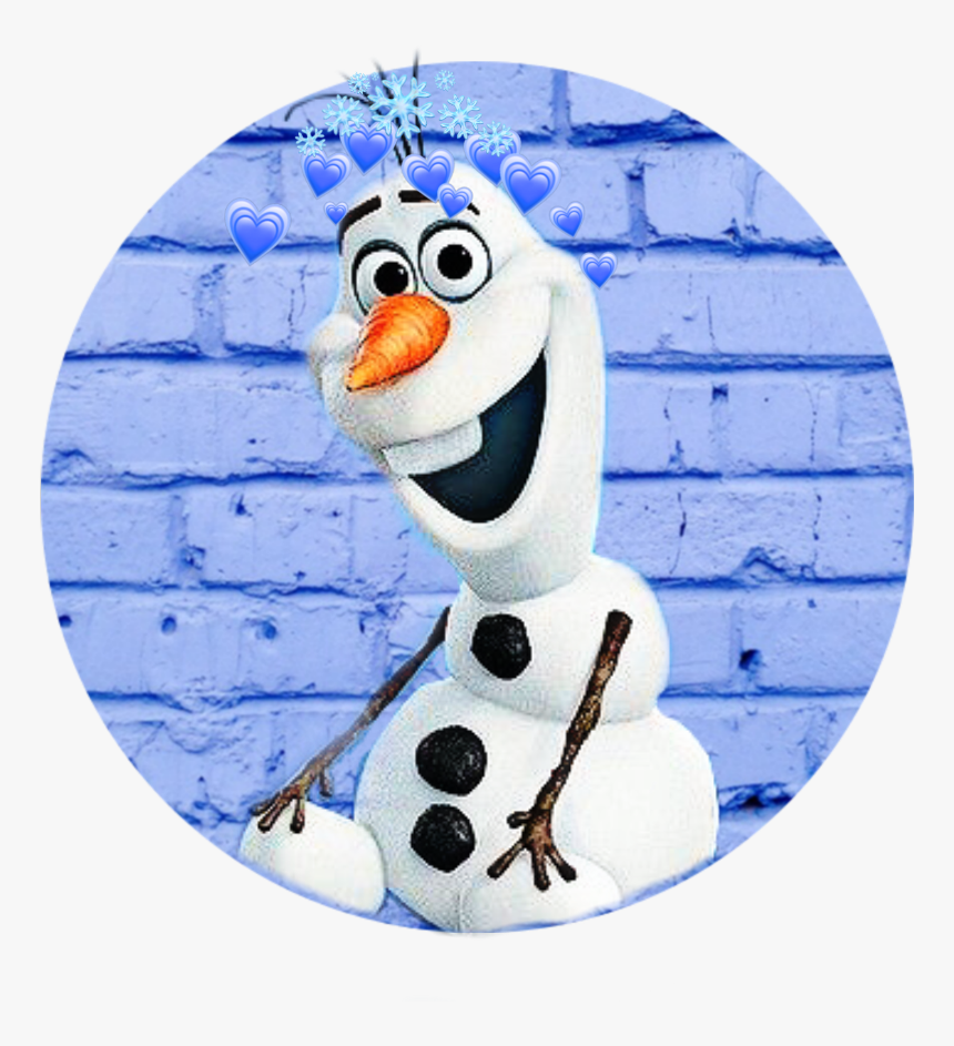 #frozen #olaf #snow #blue # - Circle Brick Background Transparent, HD Png Download, Free Download